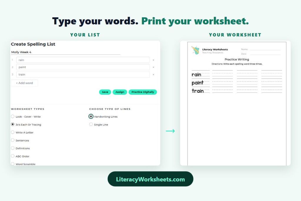 How to Make Your Own Worksheets (Free, in About a Minute)